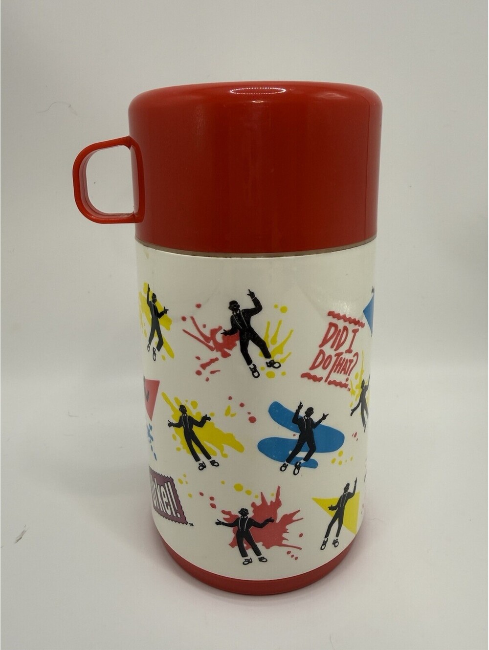 Vintage Steve Urkel Family Matters 1991 Aladdin Thermos TV Show Memorabilia